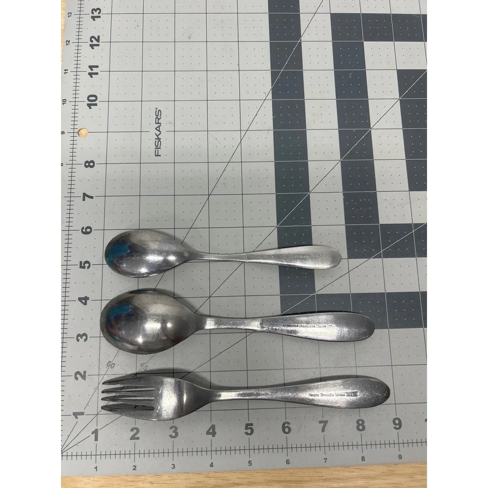 Hampton Silversmiths Messina Flatware 247 Stainless 11 pc Forks Spoons HSVMES